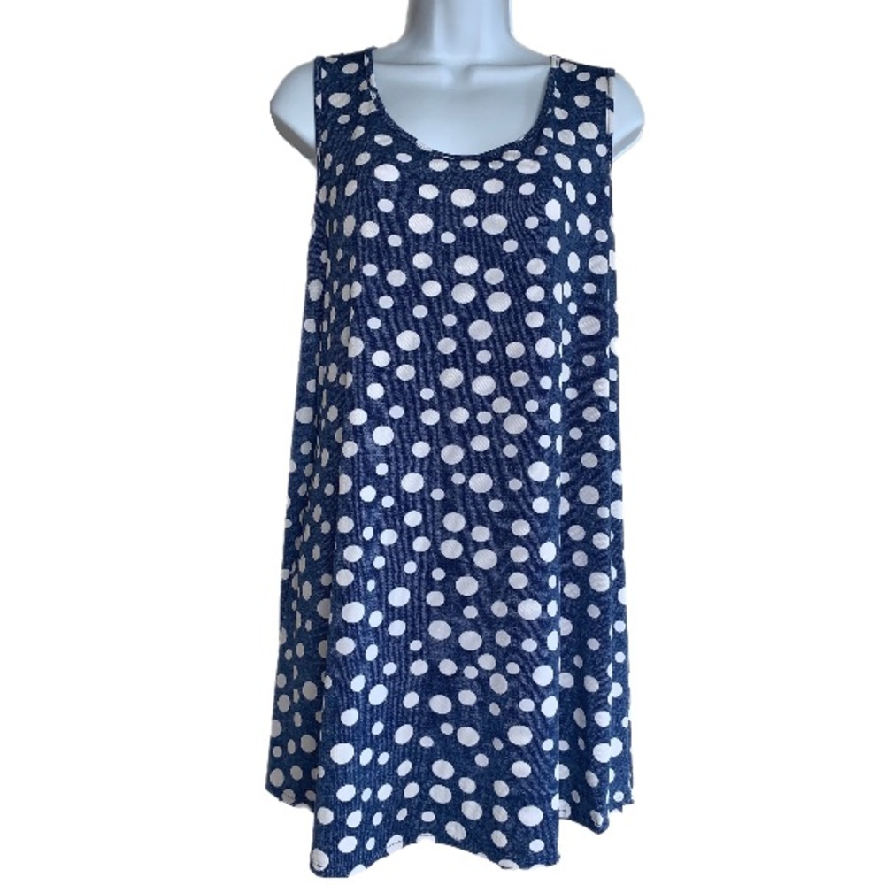 Blue Polka Dot Long Top - SJS